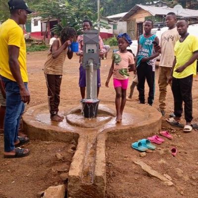 Grateful to have access to clean water 