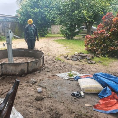Community's old well undergoing rehabilitation