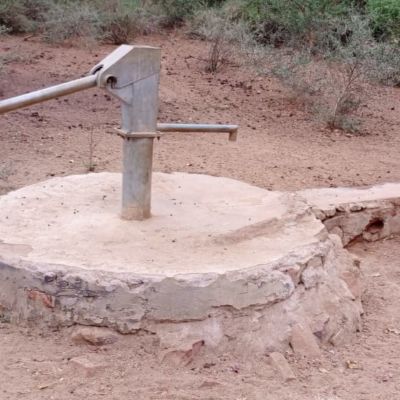 Village well before rehabilitation