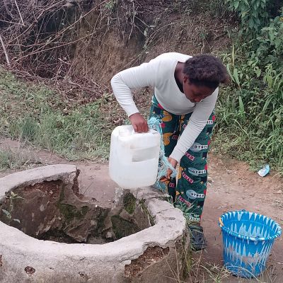 Community's old water source 