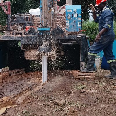 Well construction in progress 