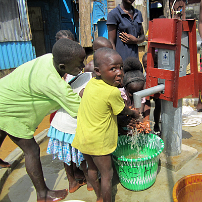 Safe water flowing for this town!