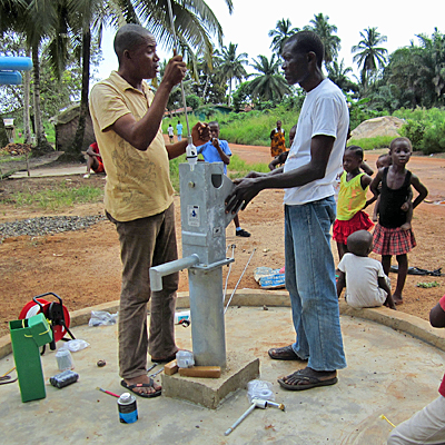 Installation of Hand Pump