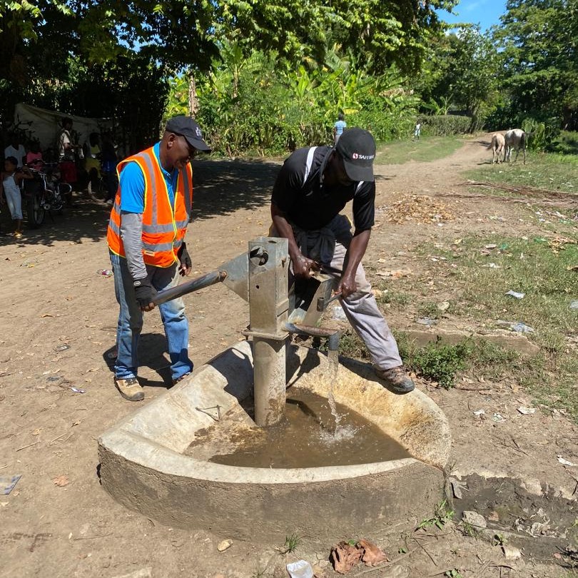 Pump has water flowing again 