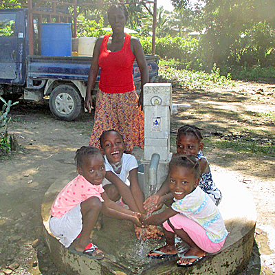 Pumping water from New well