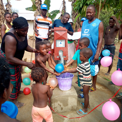 Children by New Well