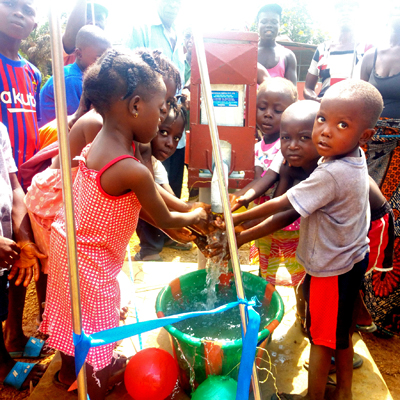 Children around New Well