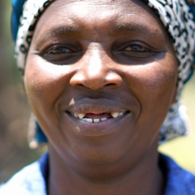 Joyful Disabled Village Woman