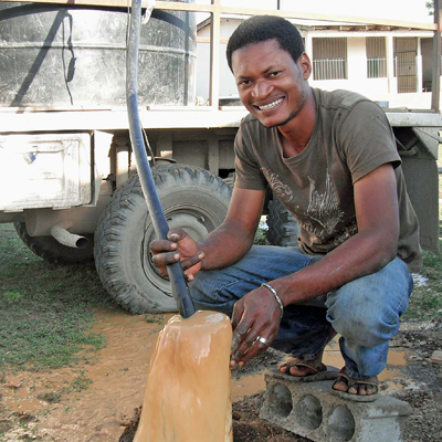 Developing the Well with Pump