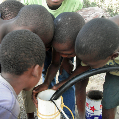Children around the Well during development
