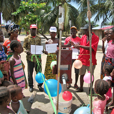 Village Pump Caretakers with Training Certificates