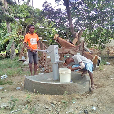 Drinking from new well