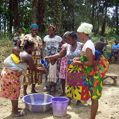 Hand washing at workshop