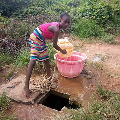 Old Dug open well