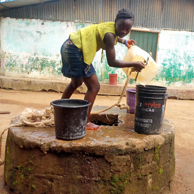 Old Dug open well