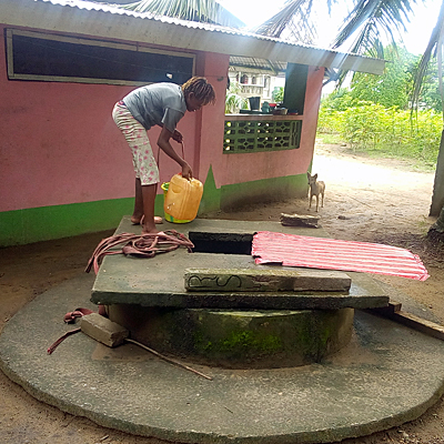 Old Dug open well