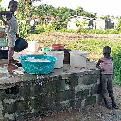 Old Dug open well