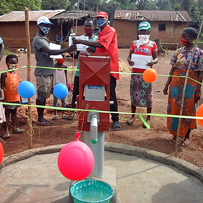 Newly drilled well