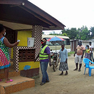 COVID screening before Hygiene Workshop