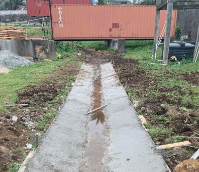 Complete Drainage Ditch Connecting to Ocean Culvert