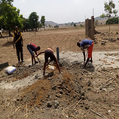 Mixing cement