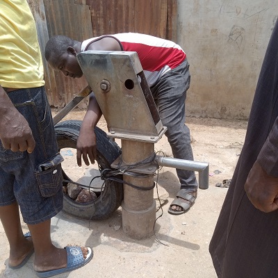Old pump and pad in need of repair