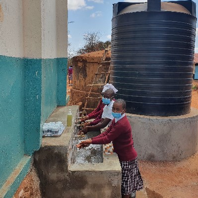 Practicing Handwashing