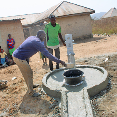 First drink from new Well!