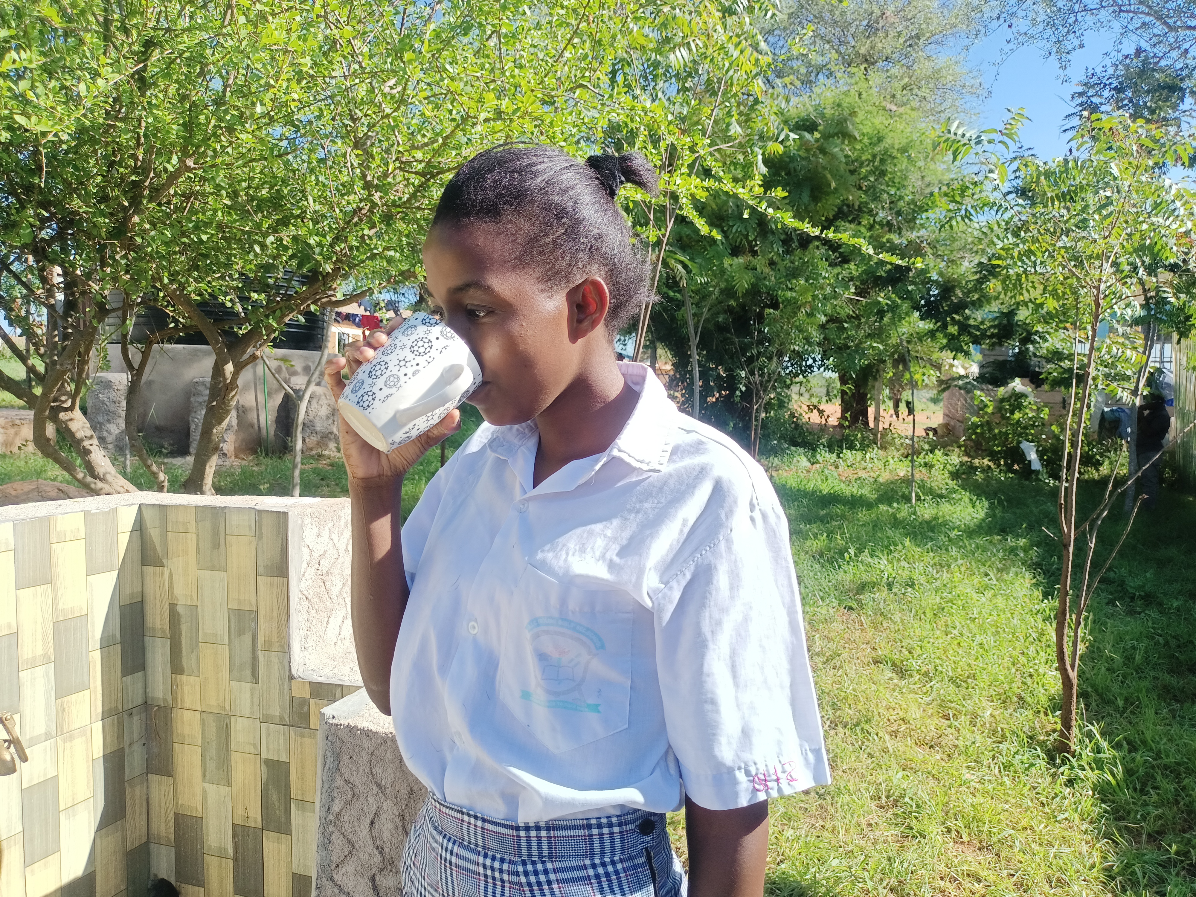 Drinking water close at hand