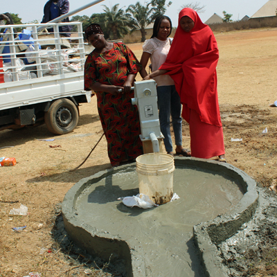 Woman by New Pump