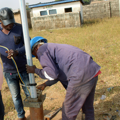 Beginning installing new pump