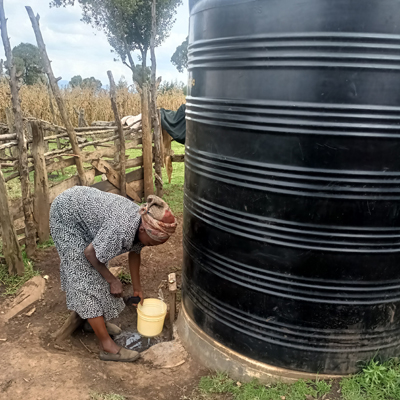 Tank Caretaker accessing Water from New System