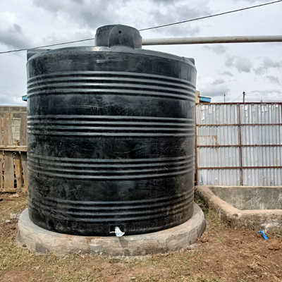 Newly Installed Rain Catchment System