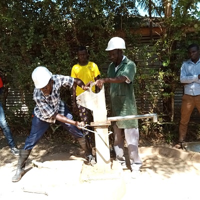 The hand-pump was broken for over 2 years 