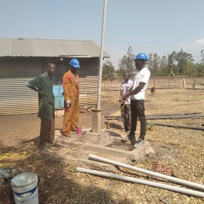 Soi Friends hand-pump undergoing rehabilitation 