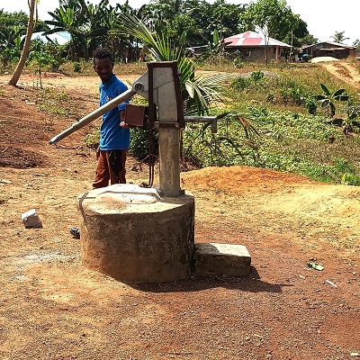 Soul Clinic Community handpump supplies water to about 800 people 