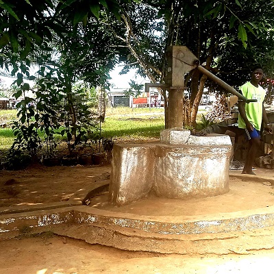 Soul Clinic Old Community  hand-pump serves over 1000 people 