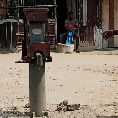 The hand-pump in Teacher Inn Community
