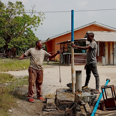 The team working to restore water 