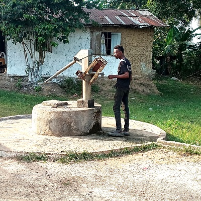 Troyah town Community provides clean water to about 250 people