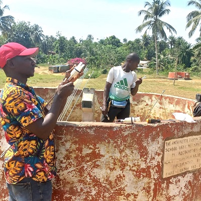 The hand-pump was down for 2 weeks