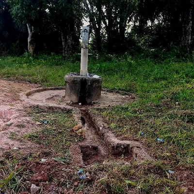 Walakor Community  hand-pump supplies water to about 400 people 