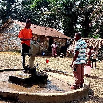The hand-pump was down for 3 weeks 