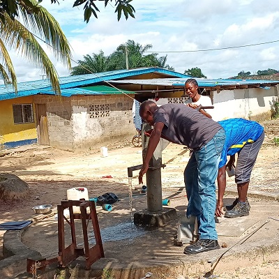 Happy to have clean water