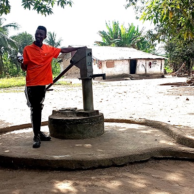 Zay Zay Community handpump supplies water to about 500 people 
