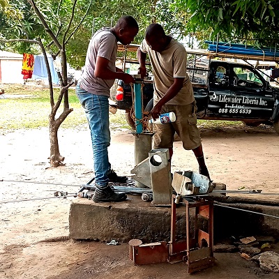 Pump repair team working to restore water