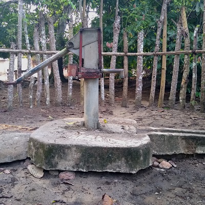 Pelelowah Community  handpump serves about 300 people 