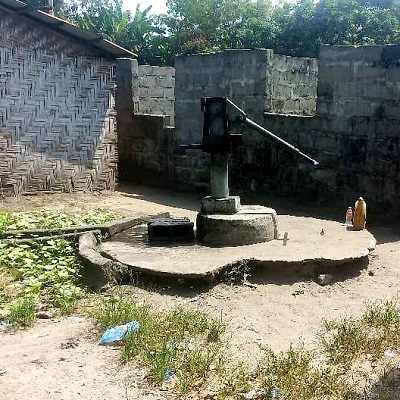 Koneween town hand-pump supplies water to about 400 people 