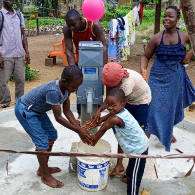 Happy to have clean water