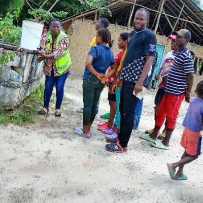 Villagers participating in Health and Hygiene Training class 